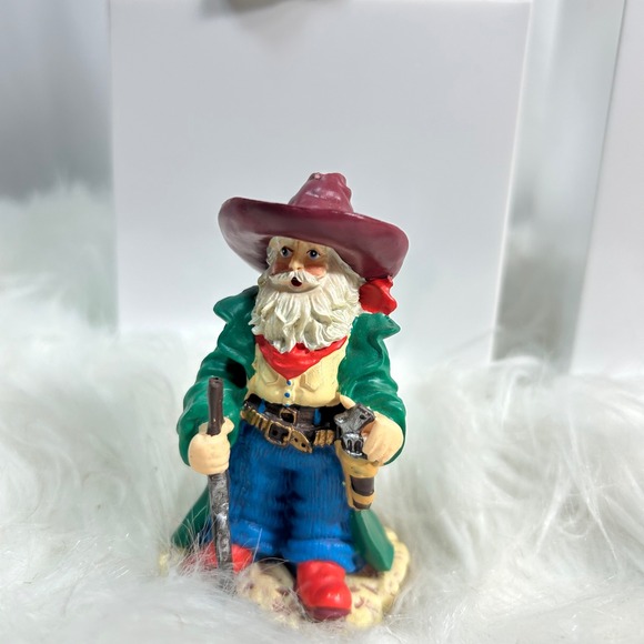Cowboy Santa Figurines Set of 7 Western Christmas Decor Holiday Collection - Picture 9 of 9